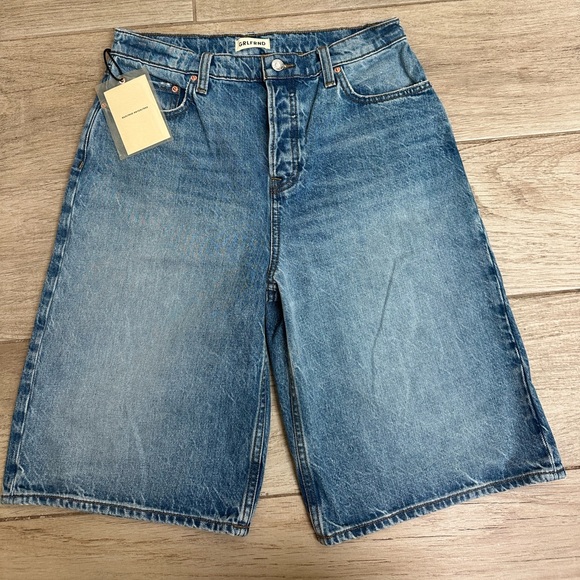 NWT GRLFND Rene Jorts Blue Denim Shorts - Picture 1 of 8